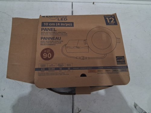 12PK Luminus ELITE LED Recessed Panel Light Kit with Integrated Junction Box (MODEL:5850009) image 2