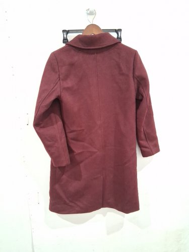 women's vince camuto wool blend coat - medium - dark red (style: 1846602) image 3