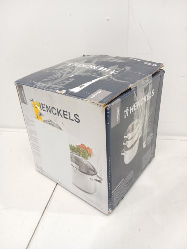 3PC Henckels Stainless Steel pots with Lids - 1.5Qt, 2.5Qt, and 5.6Qt - Silver image 2
