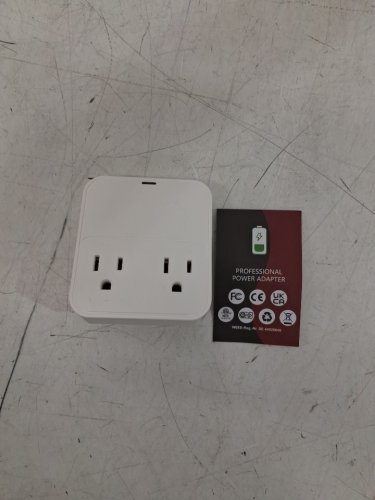 USB Wall Charger Plug with 2 Outlet Ports - 20w - white (model:ct-1250) image 3