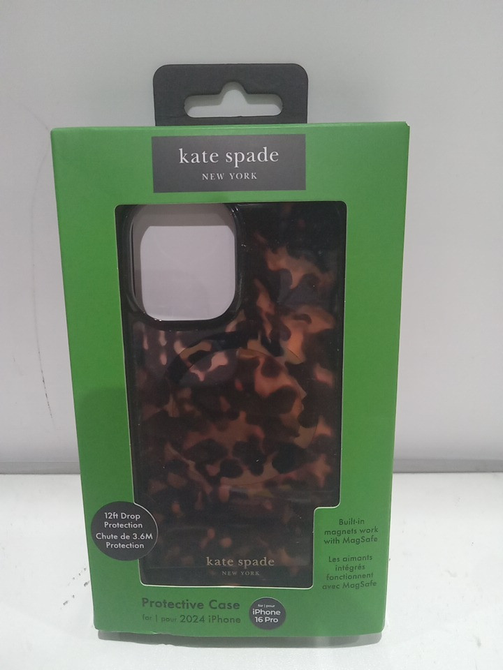 Kate spade new york protective magsafe case for 2024 iPhone/16 PRO - Tortoiseshell (Model: KS054348-05) image 2