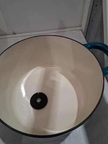 Crockpot - Artisan Enameled Cast Iron Round Dutch Oven - 7qt- Teal Ombre (model: 137374.02) image 4