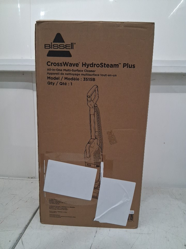 Bissell crosswave hydrosteam plus multi surface wet & dry vacuum - grey/gold (model: 3515b) image 2