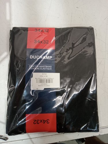 MEN'S duchamp stretch waistband DRESS PANTS - 34w x 32l - black (style: 1896331) image 2