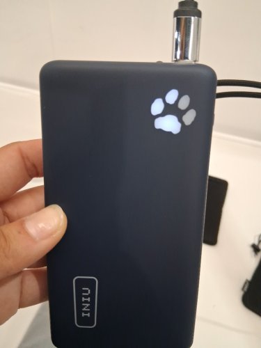 2PK INIU PORTABLE CHARGER POWER BANK WITH BUILT-IN USB-C CABLE - 45W MAX - 10000MAH - BLACK/blue (MODEL:bi-b41) image 2