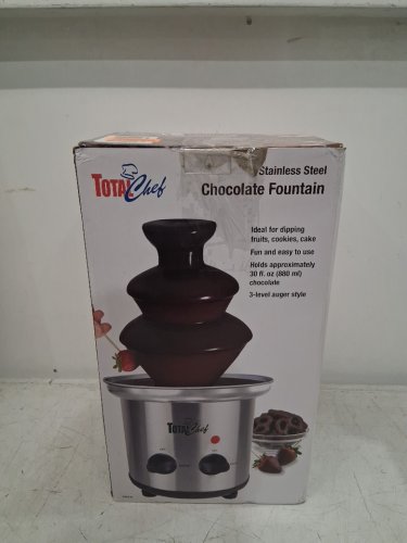 KOOLATRON TOTAL CHEF 3-TIER ELECTRIC CHOCOLATE FOUNTAIN - 1.5LBS CAPACITY - STAINLESS STEEL (MODEL: TCCFS-02) image 2