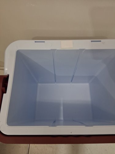 Koolatron Ultra Kool Ice Chest Cooler with Carry Handle - 25L/26qt Capacity - grey/red (MODEL: KIC-25) image 4