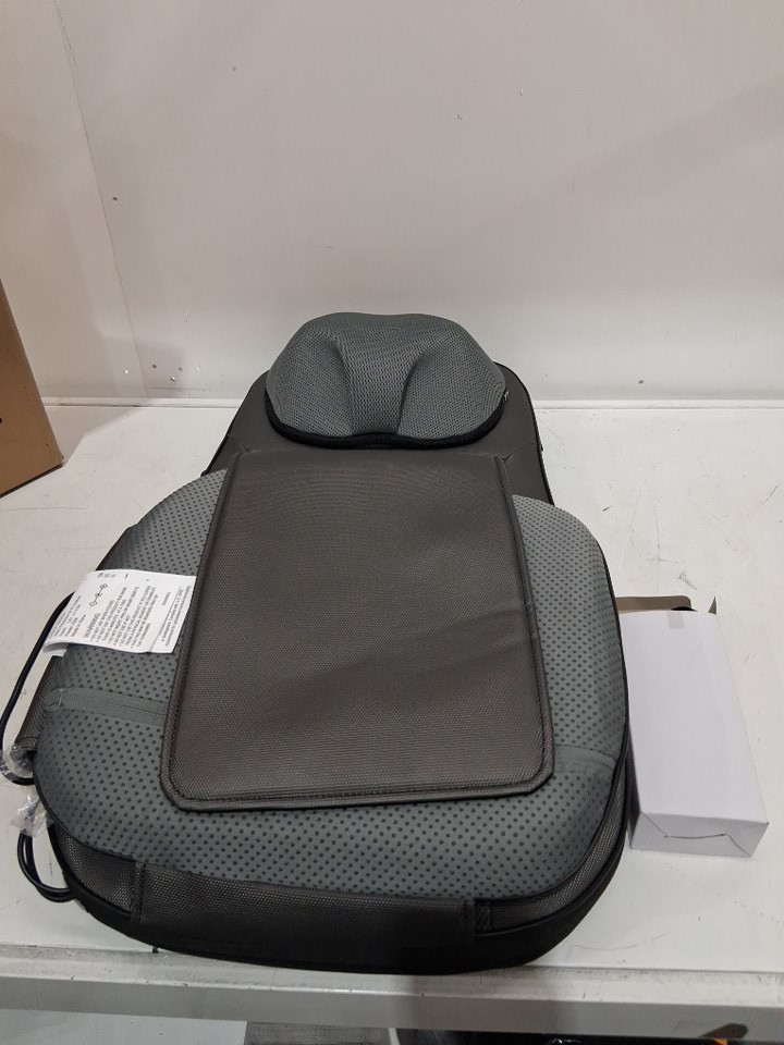 snailax shiatsu neck, shoulders & full back kneading shiatsu/rolling massager with heat - grey (model: sl-233) image 3