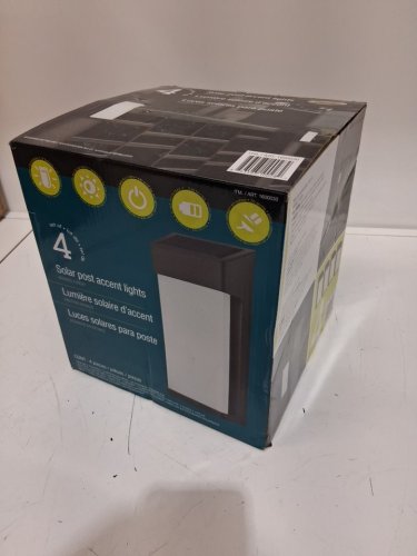 4PK NATURALLY SOLAR POST ACCENT LIGHTS - 10 LUMEN, 3200K - WARM LIGHT - (MODEL:1600030) image 2
