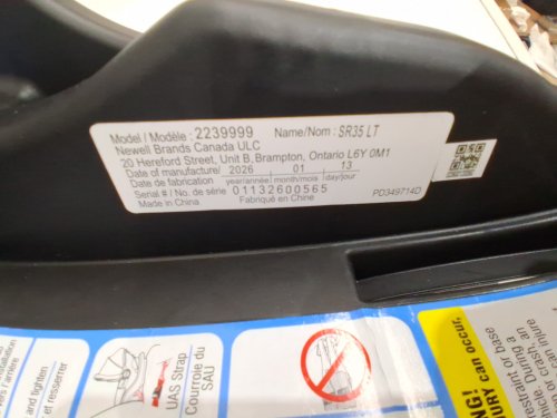 GRACO SNUGRIDE 35 LITE LX INFANT CAR SEAT - 4-35LBS CAPACITY - BLACK (MODEL: 2143034) image 3