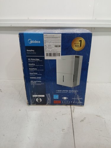 MIDEA EASYDRY DEHUMIDIFIER WITH DIGITAL DISPLAY - 1500SQ.FT. COVERAGE - WHITE (MODEL: MAD22C1AWS) image 2
