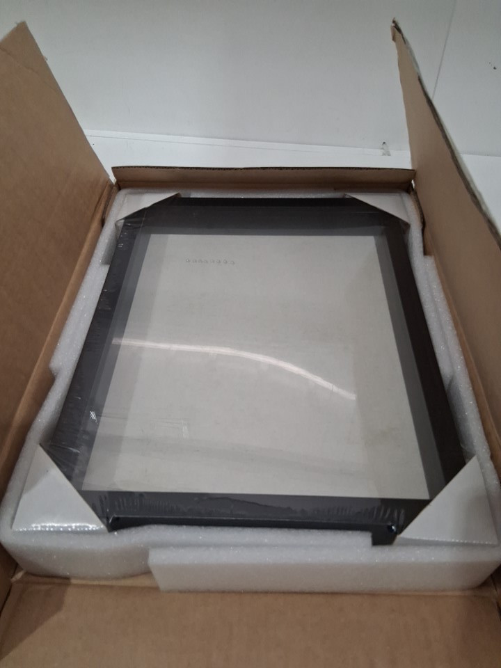 amazon basics Rectangular Frame shadow box with pins - 11" x 14" - black/beige image 3