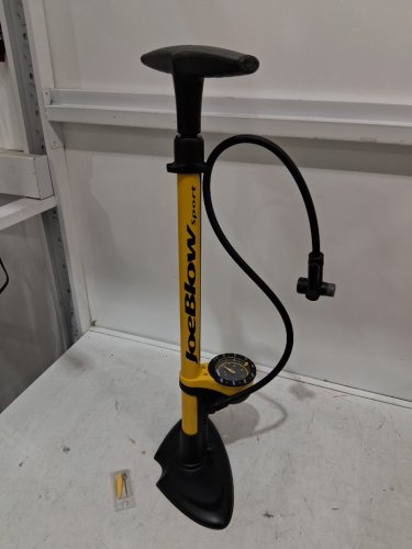 TOPEAK JOEBLOW SPORT III High Pressure Floor BIKING AIR PUMP - 9.8" x 7.3" x 29.1" - Black/Yellow (Model: TC2262B) image 5