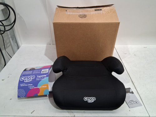 Cosco Kids Topside Lightweight Backless Belt-Positioning Booster Car Seat - 40-100LB MAX- BLACK (MODEL: ‎22976CBLK6) image 2