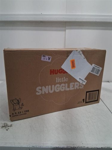 198PK HUGGIES LITTLE SNUGGLERS DISPOSABLE BABY DIAPERS - SIZE 1 image 4