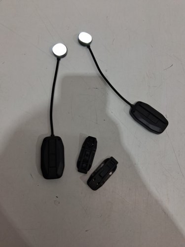 2PK LED Rechargeable Book Lights with adjustable light modes - black image 3