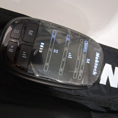 Nekteck Air Compression Cordless Full Zipper Leg Massagers - FOOT AND CALF MASSAGE MACHINE WITH CONTROLLER - BLACK (MODEL: FE-7204B) image 5