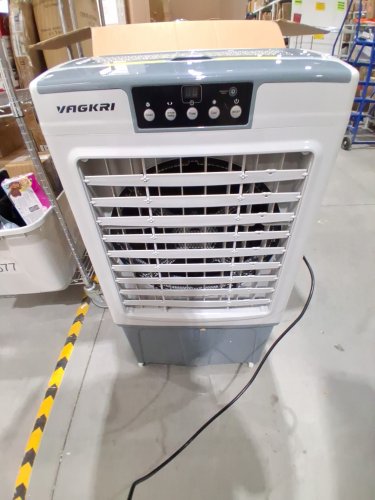 VAGKRI 3000CFM Evaporative Air Cooler, 120°Oscillation, with Remote Control, 24H Timer, 3 Wind Speeds, 12gal - white (model: VA-ec02) image 4
