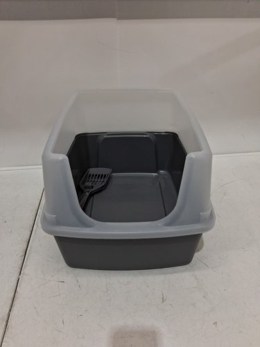 LITTER GENIE CAT LITTER BOX WITH SHIELD AND SCOOP- GREY (MODEL:500423) image 5