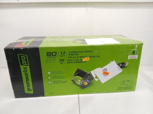 GREENWORKS PRO CORDLESS SNOW SHOVEL *TOOL ONLY*  - 80V - 12" - Green (MODEL: 2601202) image 2