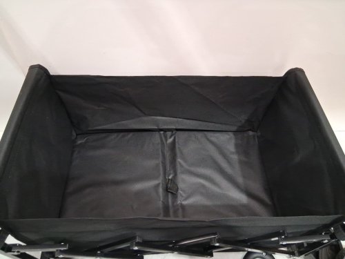 foldable portable trolley wagon cart - 28" x 18.5" - black (model: jy-102) image 8