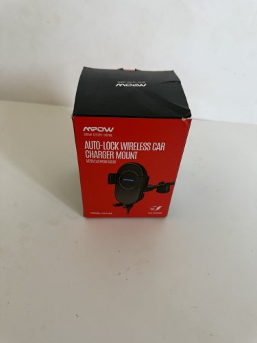 MPOW AUTO-LOCK WIRELESS CAR CHARGER MOUNT - 10W/7.5W/5W - BLACK (MODEL: CA148A) image 2