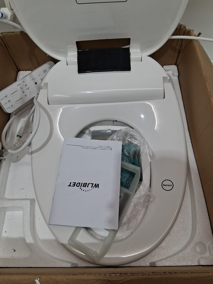 Wljbidet Elongated Smart Bidet Toilet Seat with Heat/Dryer & Nightlight - 18.5" - white - (model: wlj-o80kl ) image 4