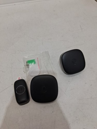 3pc wireless doorbell with 2 receivers - waterproof - black image 3