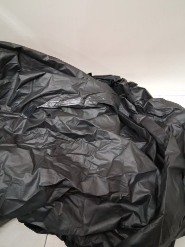 2pc sotisi heady duty 900d fabric waterproof tear and uv resistant boat and motor cover - 12ft - 14ft x 68" - black image 4