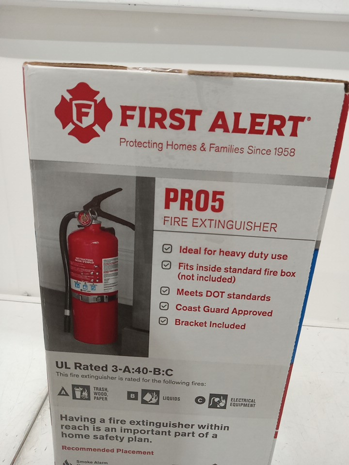 FIRST ALERT Rechargeable Heavy Duty Plus Fire Extinguisher - 5LB - RED (MODEL:PR05) image 4