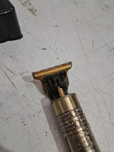 6PC vintage t9 rechargeable wet/dry shaver / body groomer - metal/gold/buddha (model : B0D88KK7YL) image 3