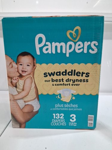 132PK PAMPERS SWADDLERS LEAK PROOF SKIN PROTECTION BABY DIAPERS - SIZE 3 image 4