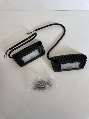 2PK MICTUNING Aluminum Exterior Utility Light Led Outdoor Trailer Light | Replacement Lighting for RVs Trailers Campers - 12V 750LM - BLACK image 3