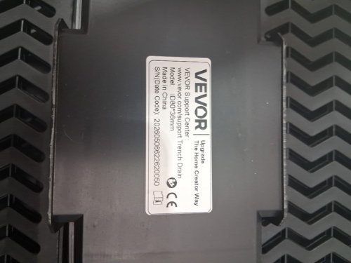 5PK VEVOR Trench Drain System with plastic grates and 5 end caps - 39.5" x 5" - black(model:ID80* 36MM) image 4
