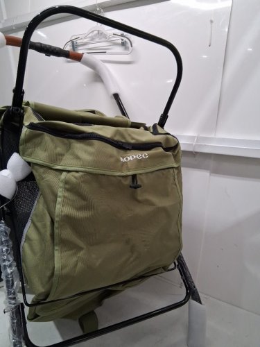 aopec   Folding Pet/dog Stroller with Dual Entry - 70LB max - green image 5