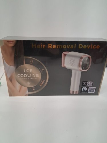 Beauris Laser Hair Removal Device with 3 Functions & Ice-Cooling technology - 9 Energy Levels - 36W - 24V/1.5A - white / pink - Model: (FZ-608G) image 5