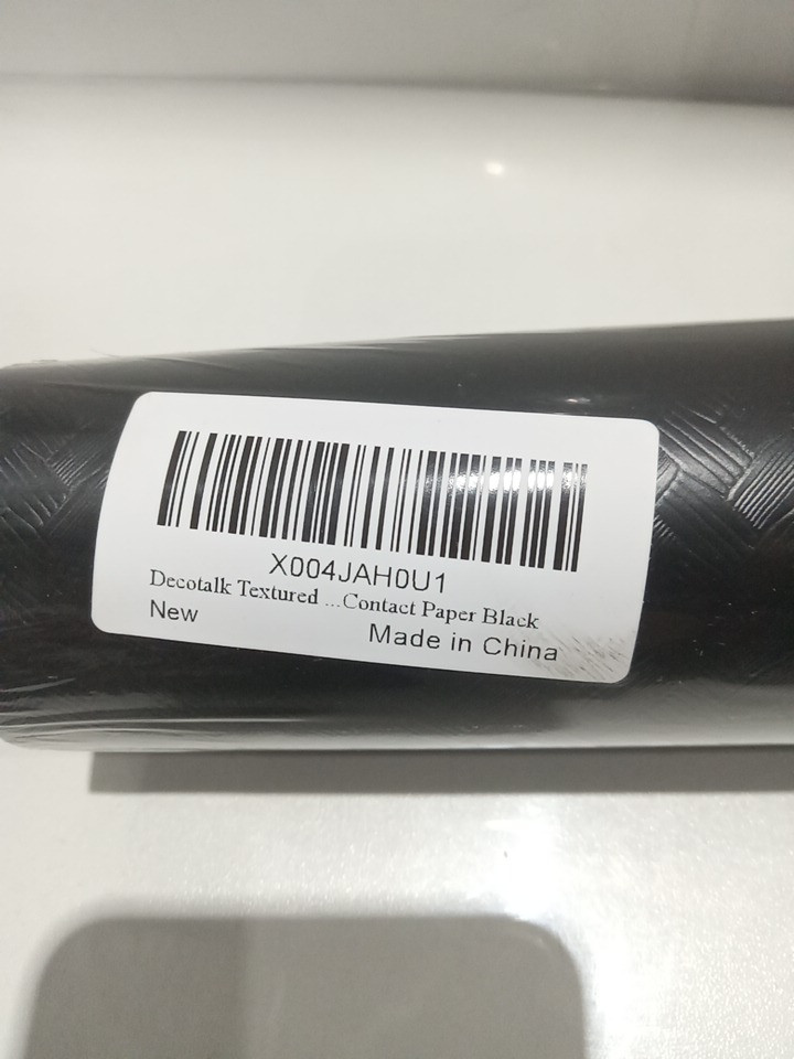Decotalk multi-purpose adhesive contact paper - 24" x 5M - textured Black Crosshatch (Model: H0U1) image 4
