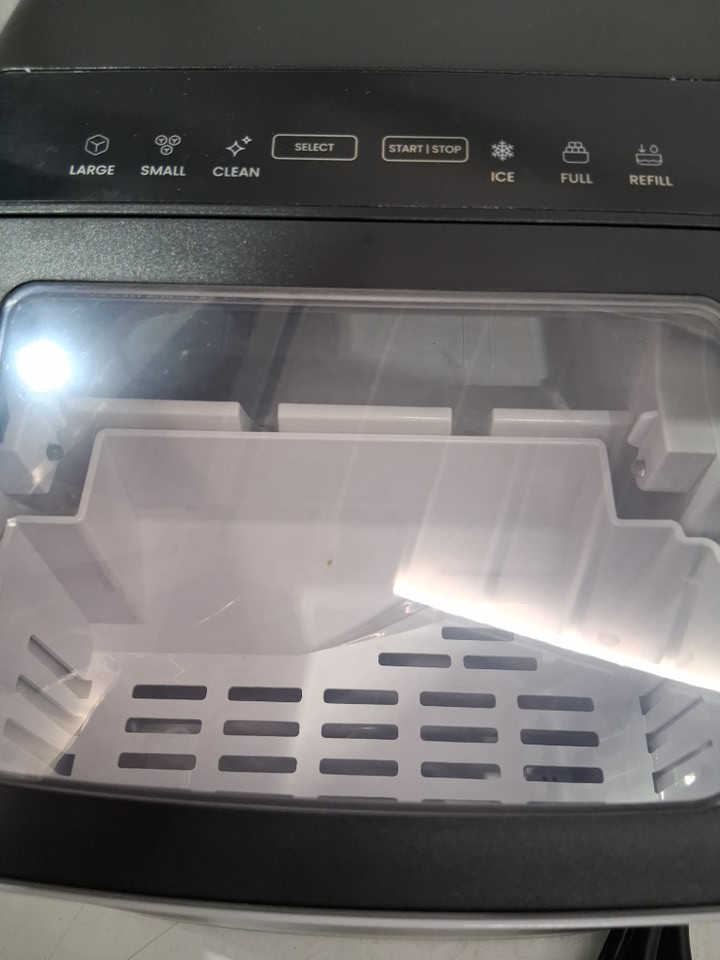 Iceman Dual-Size Ice self cleaning portable counter top ice maker - 22lbs/24hrs - black (model: rj56-bul-12) image 6