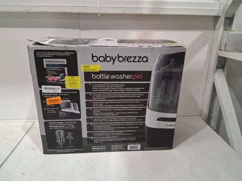 BabyBrezza Bottle Washer Pro 3-in-1 washer/sterilizer/dryer - holds 4 bottles - black/white (model: BRZ0103) image 2