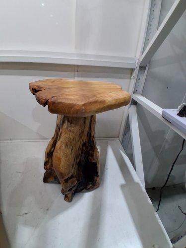 WELLAND Tree Stump Side Table Natural Edge Wood-19" (MODEL:WFC950-500A) image 3
