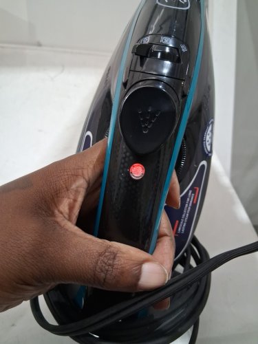 T-FAL ULTRAGLIDE PLUS ENHANCED STEAM IRON WITH CALCIUM COLLECTOR - BLACK/TEAL (MODEL: 1980969/FV5871Q0) image 5