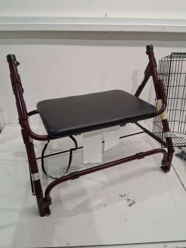 GUARDIAN MEDLINE Standard Bariatric Heavy Duty Rollator WALKER, Burgundy (MODEL: MDS86800XW) image 5