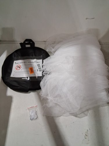 mekkapro Mesh mosquito net canopy - fits king size beds - white image 3