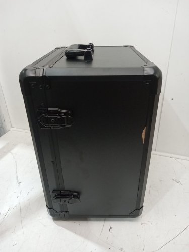 6 tray aluminum alloy display and transport case for action figures - 17" x 14" x 10" - black image 8