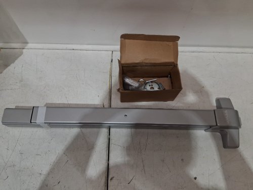 PUSH COMMERCIAL EMERGENCY BAR PANIC EXIT DEVICE - FOR DOORS 28"- 41" - 27.5 - SILVER (MODEL: UL500P) image 3