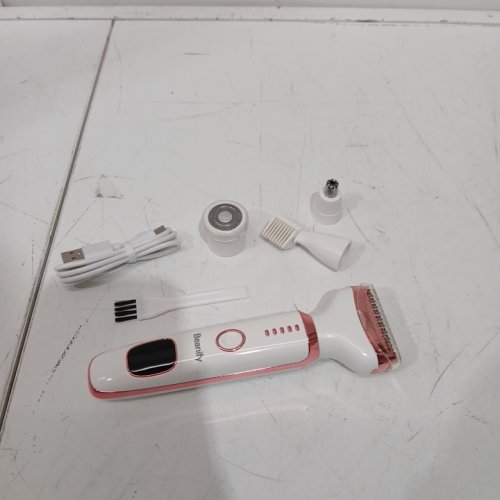 6pc women's seabird 4 in 1 electric razor - white/pink - (Model: rf-3028-4t-w) image 3