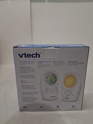 VTECH ENHANCED RANGE DIGITAL AUDIO BABY MONITOR, NIGHTLIGHT - WHITE (MODEL: DM1211) image 3