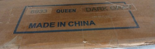 IYEE NATURE UPHOLSTERED PLATFORM BED FRAME - QUEEN - DARK GREY (MODEL 6933) image 5