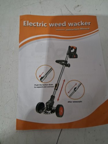 LITHIUM electric lawn mower/weed Wacker/grass trimmer - 21V - orange/black image 4