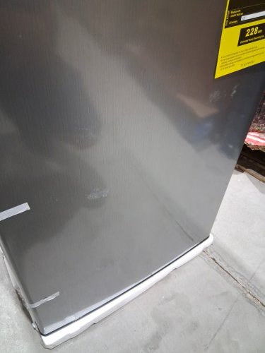 whirlpool mini refrigerator with reversible door - freezer compartment - 4.3cu.ft stainless steel and black (model:wh43s1e) image 9